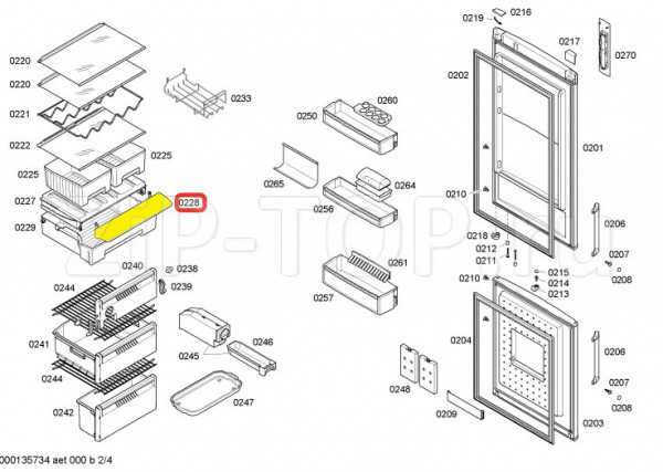 Крышка ящика свежести Bosch, Siemens - 663468