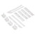 Набор креплений фасада дверей для холодильника Ariston, Whirlpool 481231019131